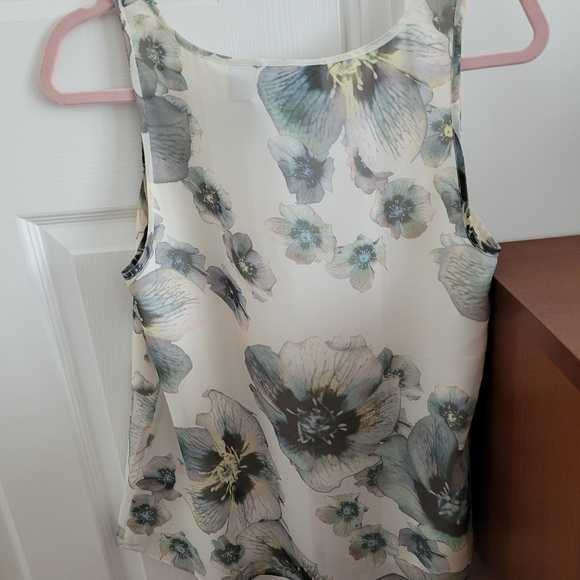 DKNY WOMENS Lined Chiffon sleeveless Top - Picture 2 of 3